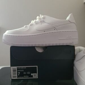 Nike Women’s All-White Platform Sneakers